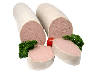 Delikatess Leberwurst im Mastdarm