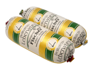 Delikatess Leberwurst im Portionsdarm
