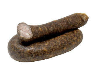 Leberwurst im Ring geräuchert