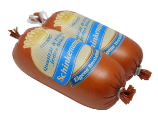 Schinkenwurst im Portionsdarm