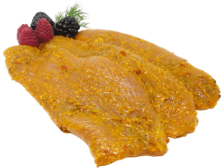 Putensteak, mariniert