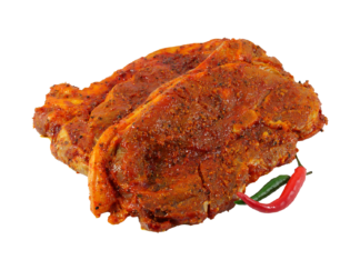 Holzfällersteak, gewürzt