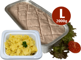 2000g Fleischkäse zum Selberbacken + 640g Kartoffelsalat