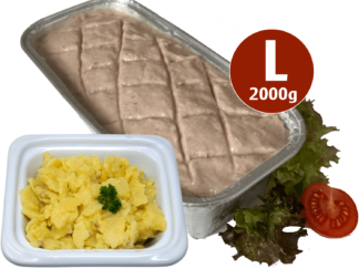 2000g Fleischkäse zum Selberbacken + 640g Kartoffelsalat