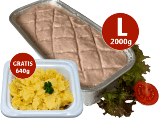 2000g Fleischkäse zum Selberbacken + 640g Kartoffelsalat GRATIS!