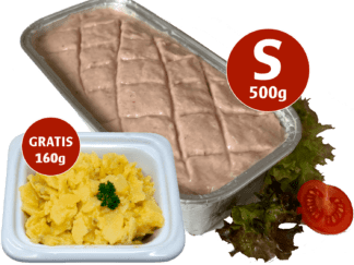 500g Fleischkäse zum Selberbacken + 160g Kartoffelsalat GRATIS!